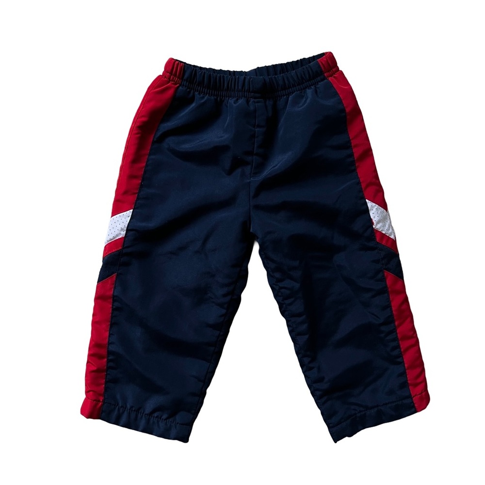 Kids Navy and Red Track Pants